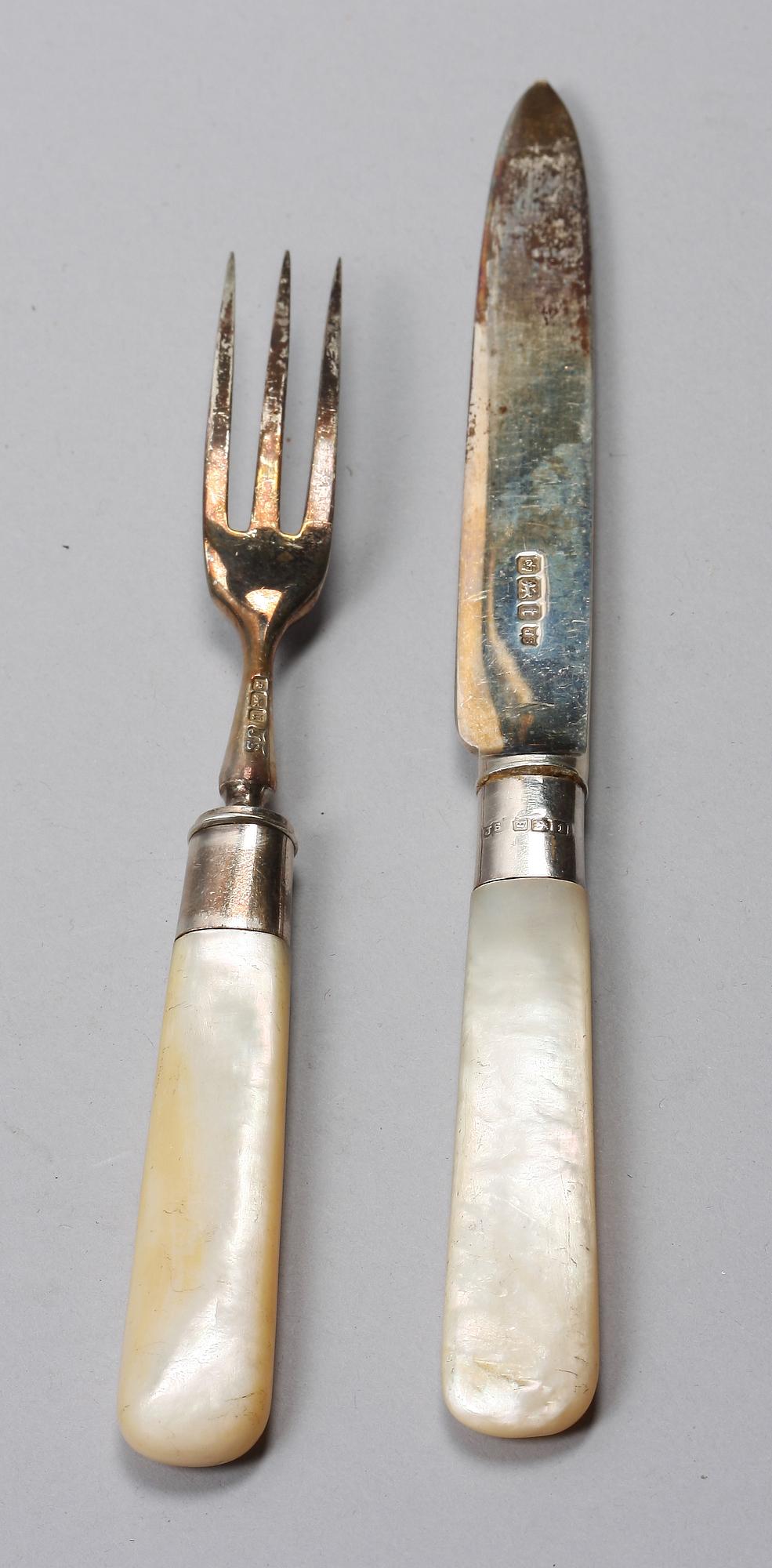DESSERTBESTICK, 24 delar. Silver. Sheffield 1912.