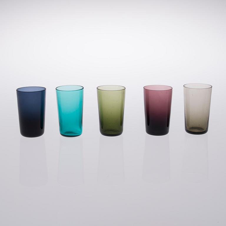 SNAPSGLAS, 10 st, model 1153, Kaj Franck, Notsjö 1900-talets mitt.