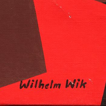 WILHELM WIK, duk, sign.