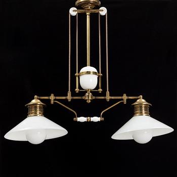Biljardbordslampa, 1900-talets andra hälft.