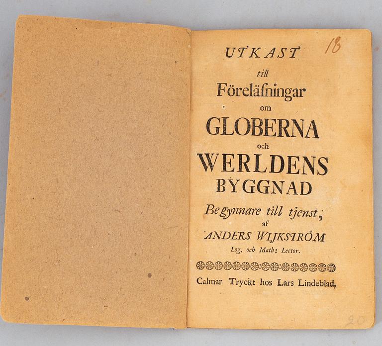 Astronomi, tre böcker 1700-1778 (3 vol).