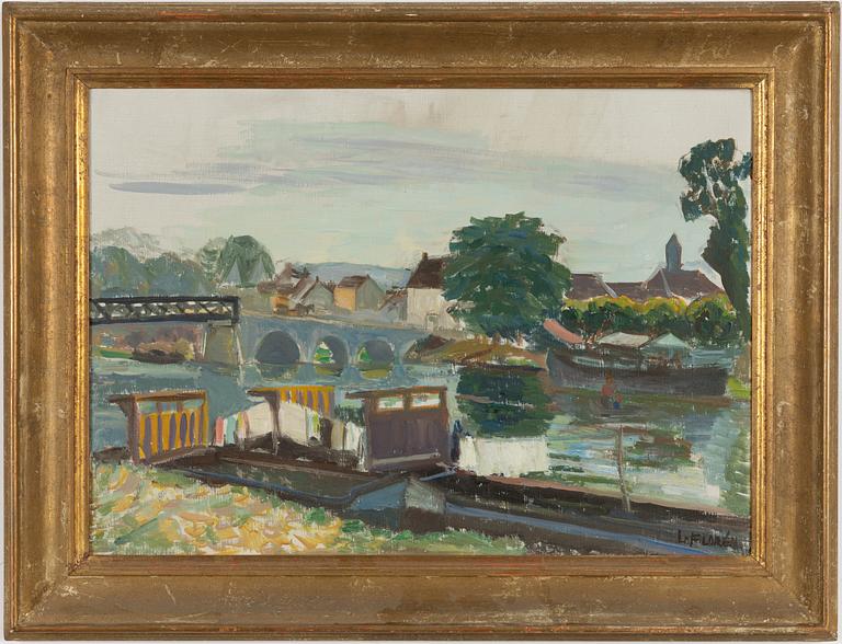 Lars Florén, "Pråmar vid St Mammies".