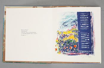 BOK, "Lennart Jirlow, Målaren-Motiven", bibliofilutgåva 71/300. Med signerad färglitografi.
