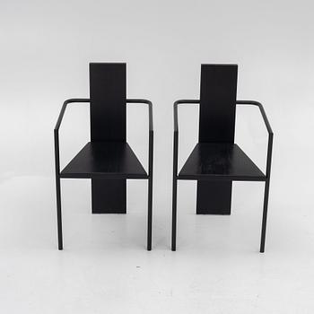 Jonas Bohlin, a pair of "Concrete" armchairs, Källemo, Sweden.
