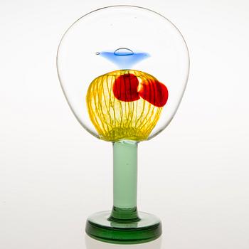 OIVA TOIKKA, A 'Lollipop' glass sculpture signed Oiva Toikka, Nuutajärvi 2004, 126/200.