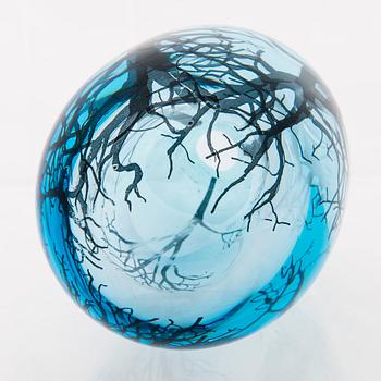 ELLA VARVIO, A glass sculpture, signed  Ella Varvio 2017.