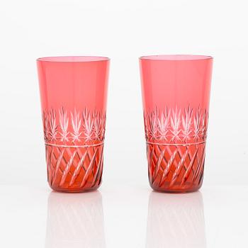 A 38-piece set of 'Leo' drinking glasses, Riihimäen Lasi, Finland latter half of the 20th century.