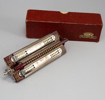 An harmonica, M Hohner, Tremolo Harmonica, 20th century.