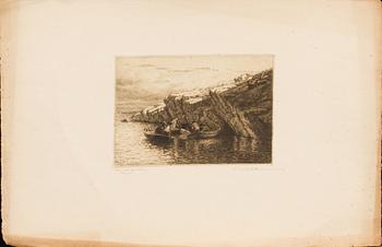 EMIL EKMAN, 12 signed etchings.