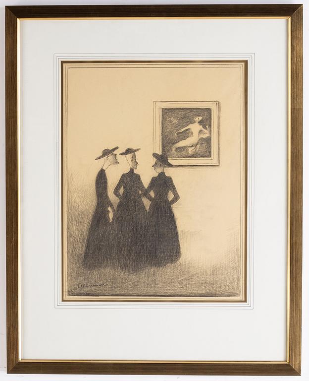 A signed Einar Nerman drawing.