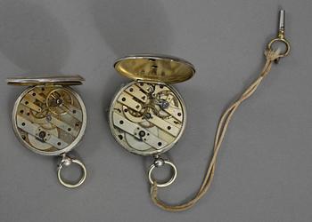 FICKUR, silver, 9 st, bland annat Wallerius Norrköping, mestadels omkring 1900.