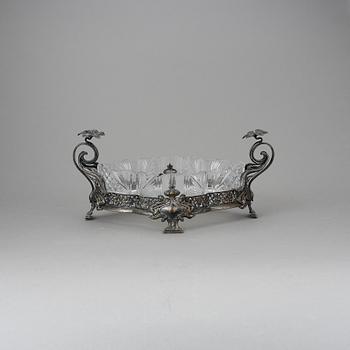 JARDINJÄR, nysilver, jugend, 1900-talets början.