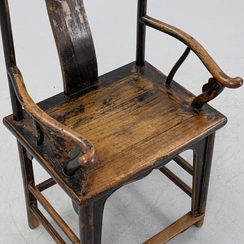 A hardwood chair, China, early 20th century.