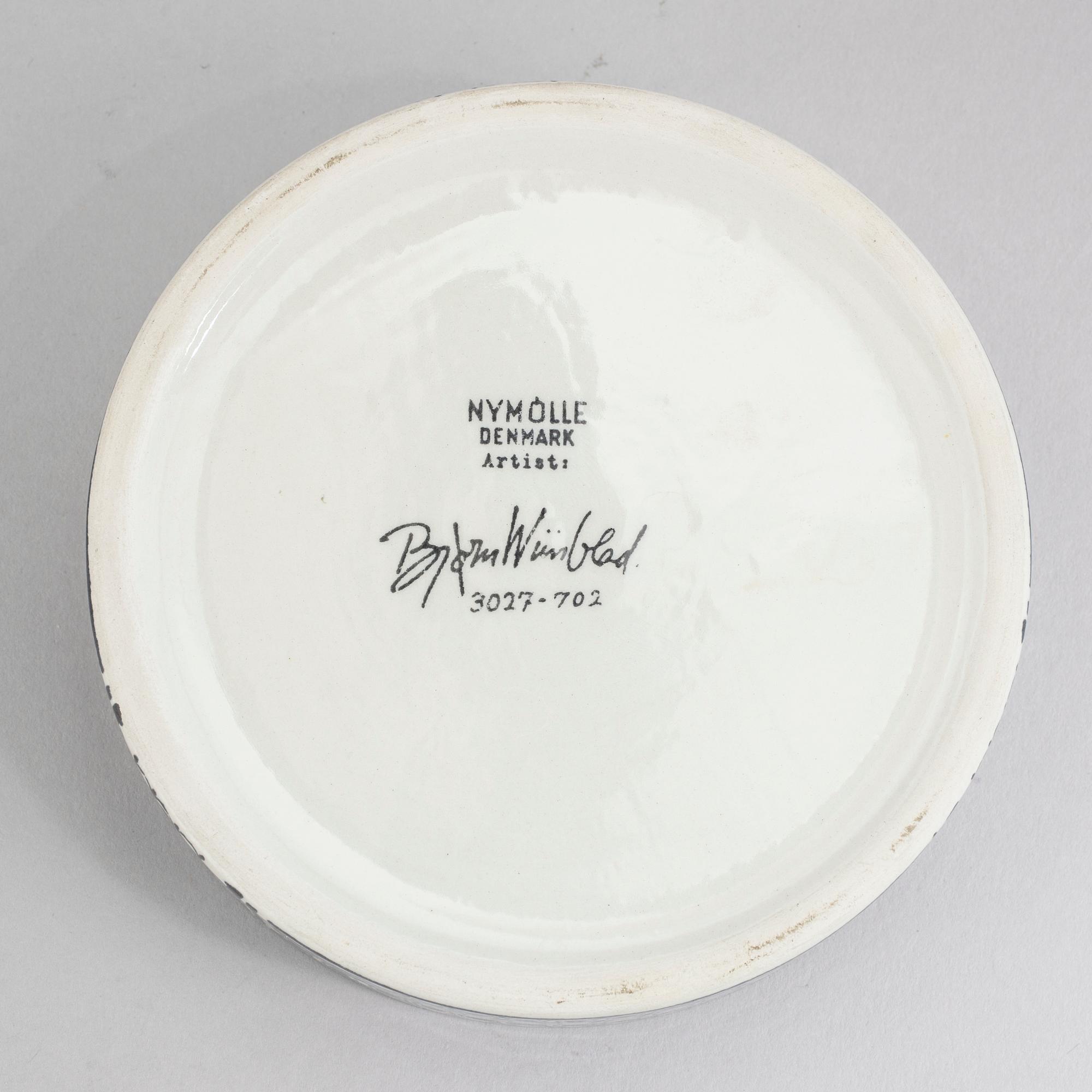 PARTI PORSLIN, 7 delar, Björn Wiinblad, Nymölle.