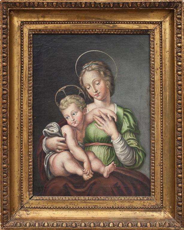 OKÄND KONSTNÄR, olja på duk. 1800-talets första hälft.