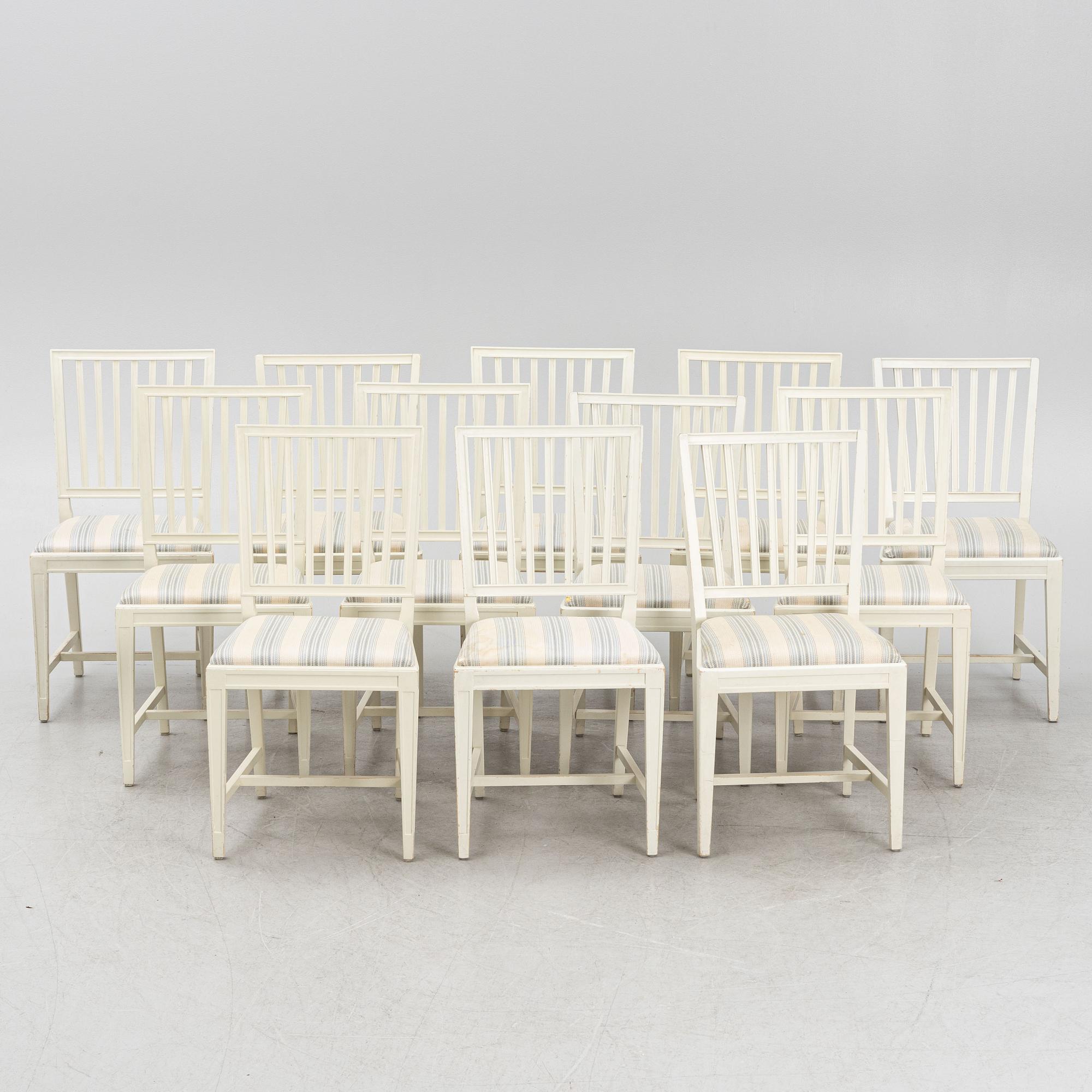 Stolar, leksandmodell, 12 st, 1900-talets mitt.