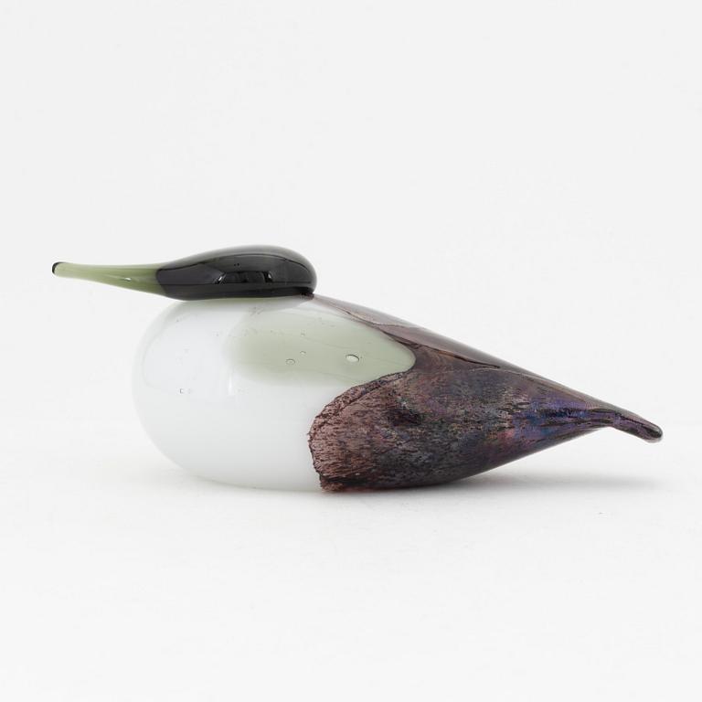 Oiva Toikka, a glass bird, Nuutajärvi Notsjö, signed.
