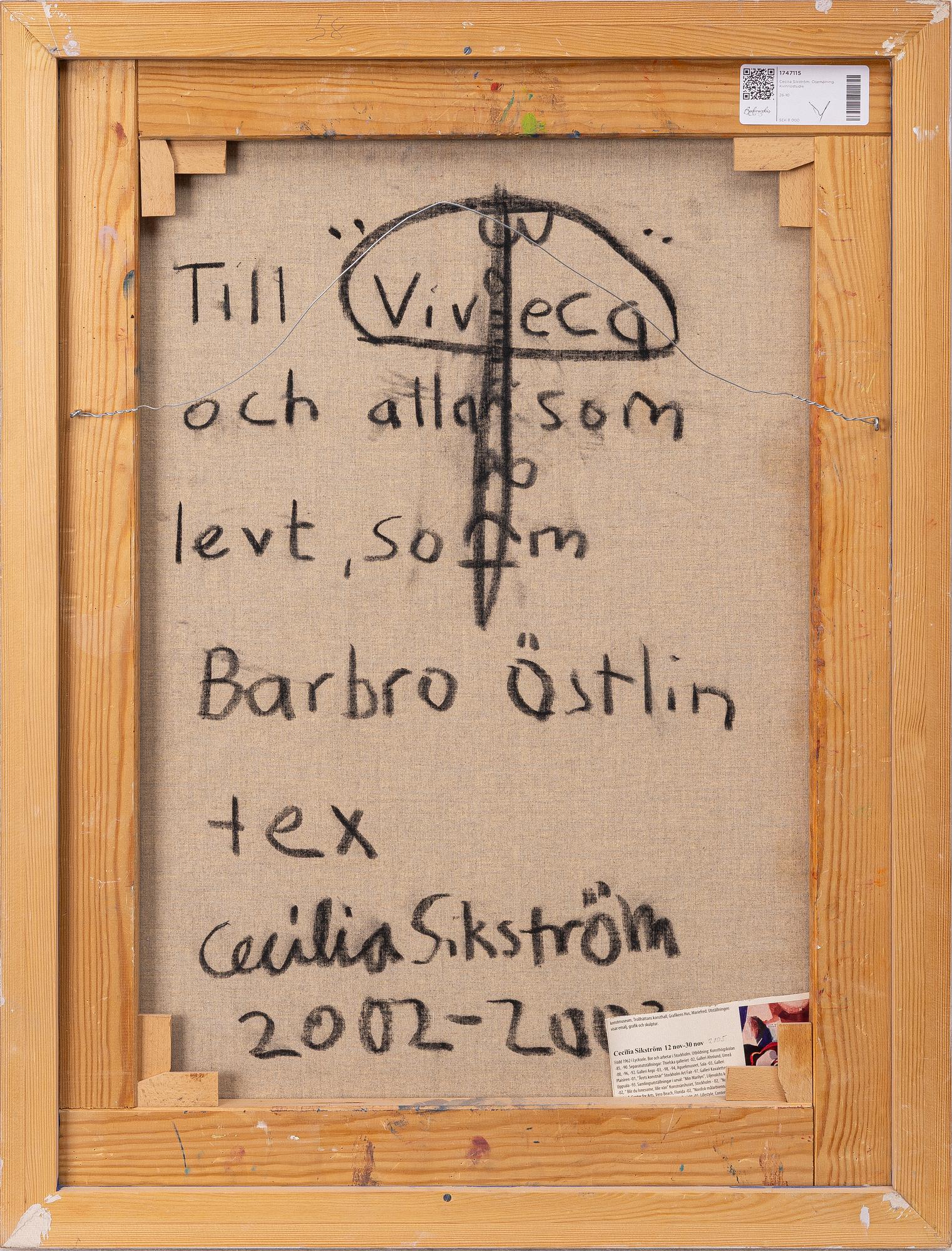 Cecilia Sikström, "Viveca" (Viveca Lindfors).