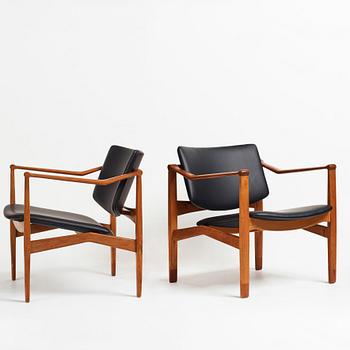 William Watting, a pair of armchairs, Denmark 1960's.