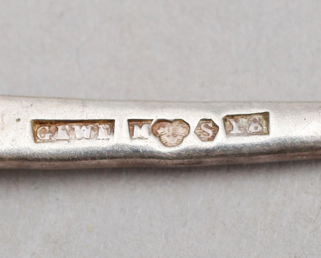 SAMLING SILVERFÖREMÅL, 9 delar, silver, 1800-/1900-tal. Vikt ca 280 g.