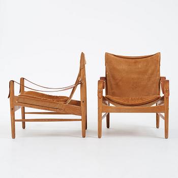 Hans Olsen, a pair of easy chairs,  'Antilop', Viskadalens Möbler, Sweden 1950s.