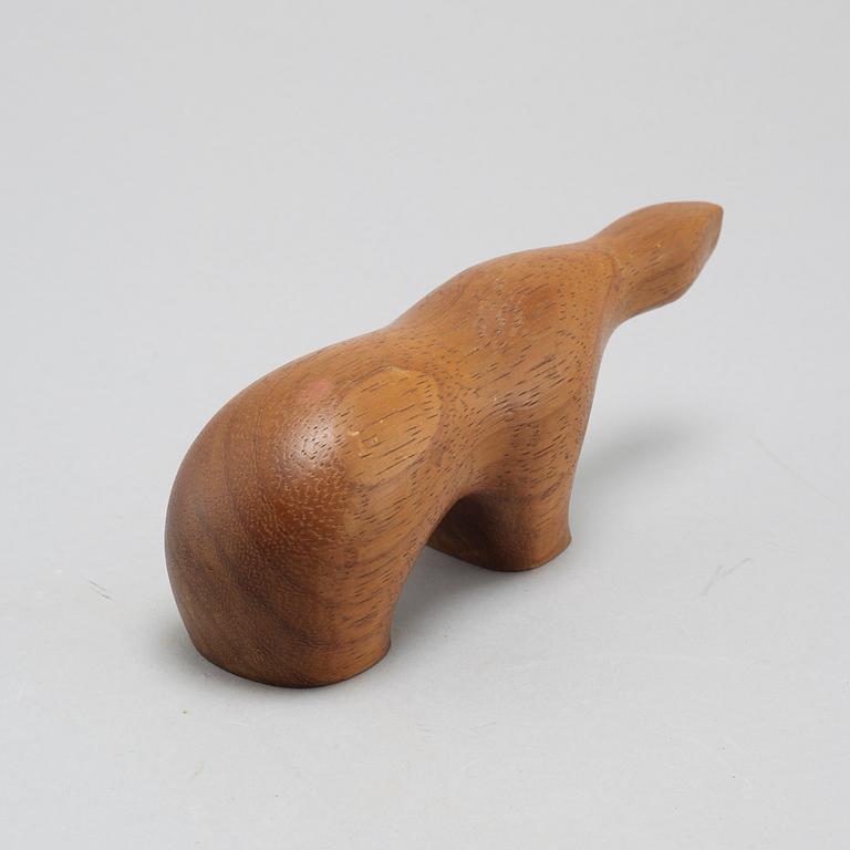 A figurine in teak, designed by Arne Tjomsland for Hiorth og Østlyngen, approx 1955.