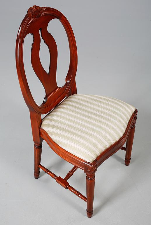 MATGRUPP, 7 delar, gustaviansk stil, 1900-talets andra hälft.