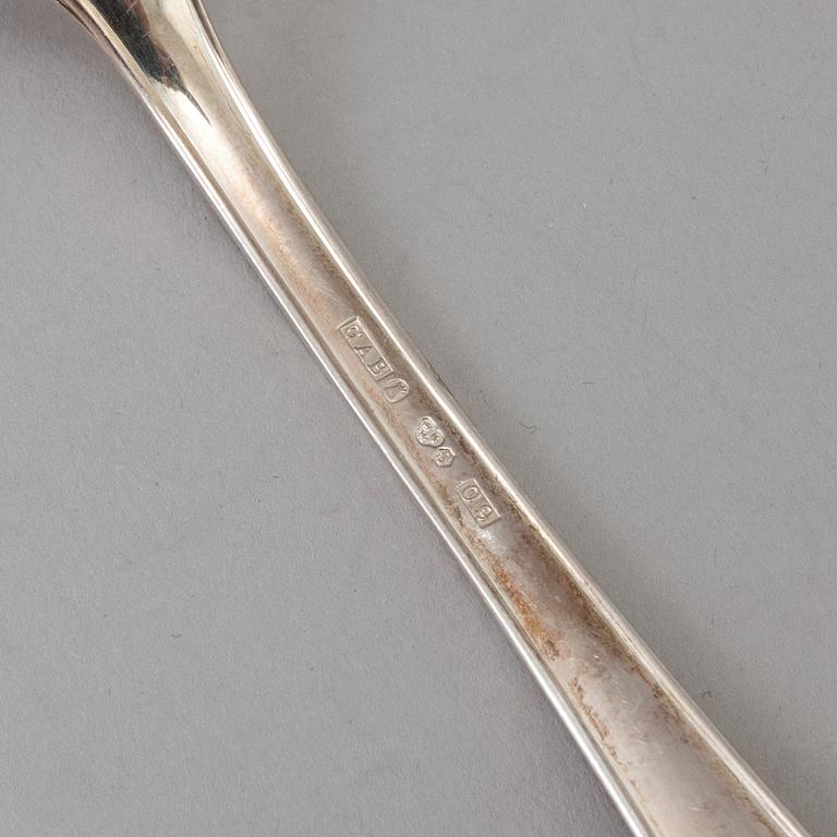 A Swedish 20th century silver 42 piece table service, different makers, Stockholm.