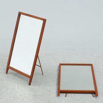 Hans-Agne Jakobsson, a pair of table mirrors, Markaryd 1960s.