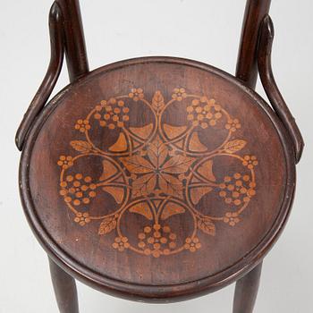 Chairs, 2 pairs, Art Nouveau, including Hungary, early 20th century.