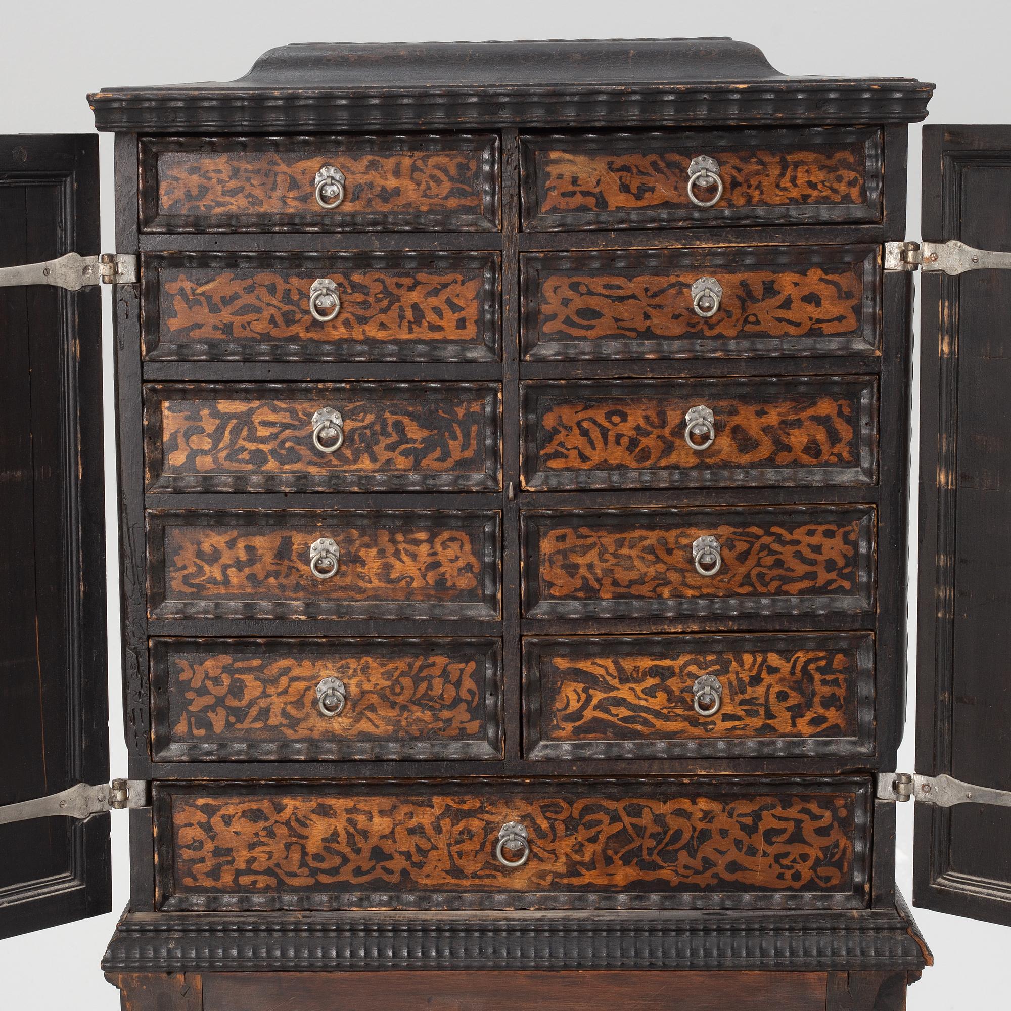 Kabinettsskåp, Barock, 1700-talets början.