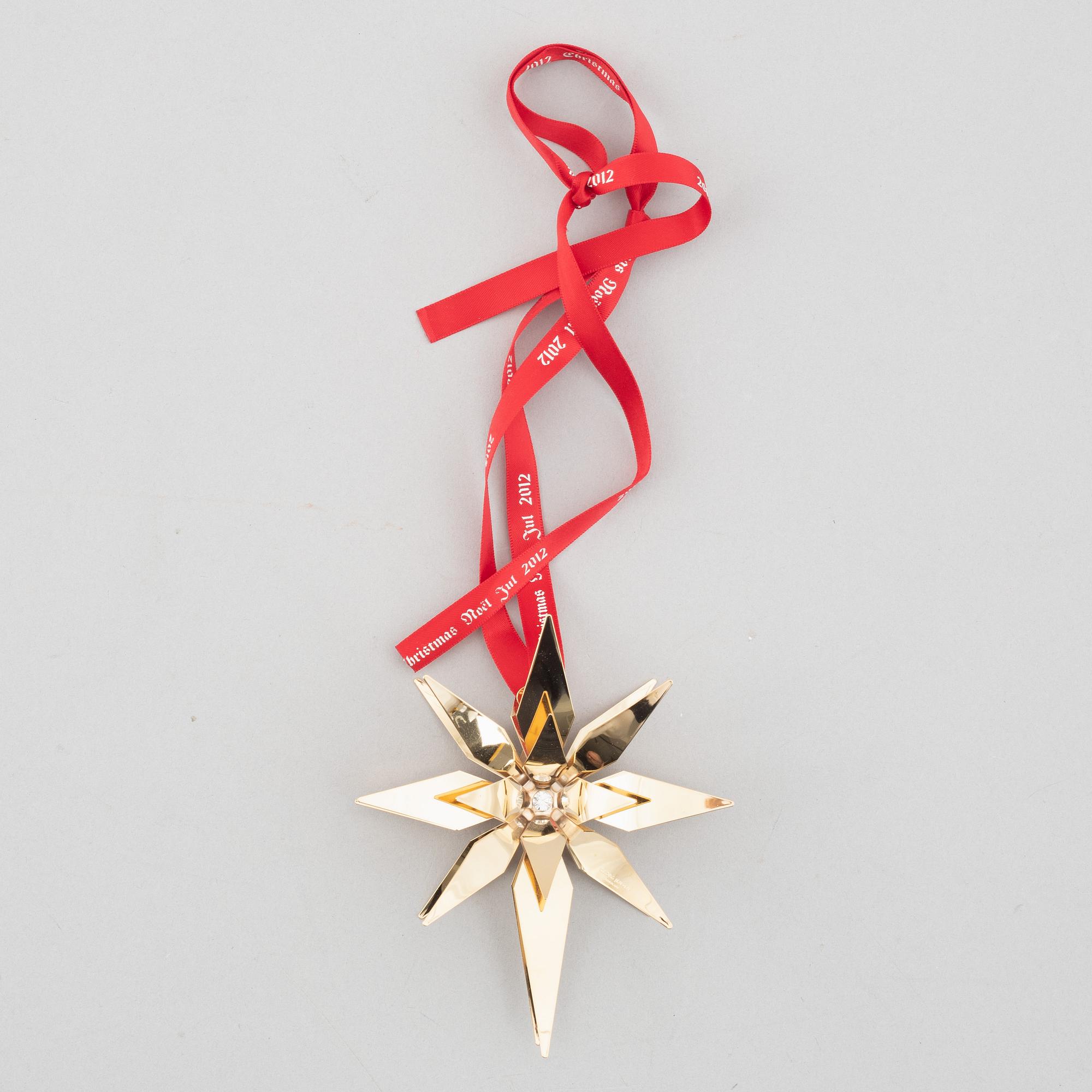 A set of eight Christmas decorations, Georg Jensen, Denmark.