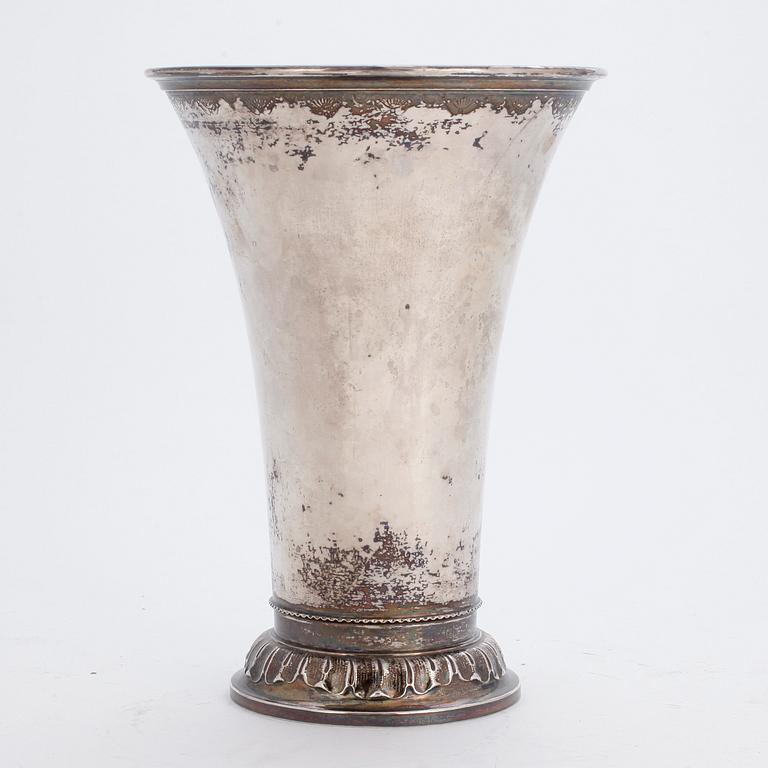 POKAL, silver, GAB, Stockholm, 1963. Vikt 401 gram.