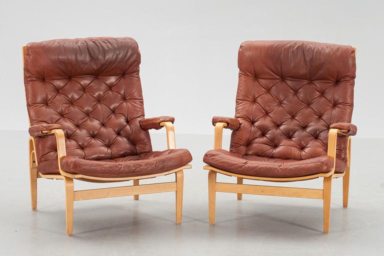 FÅTÖLJER, ett par, "Ingrid", Bruno Mathsson.