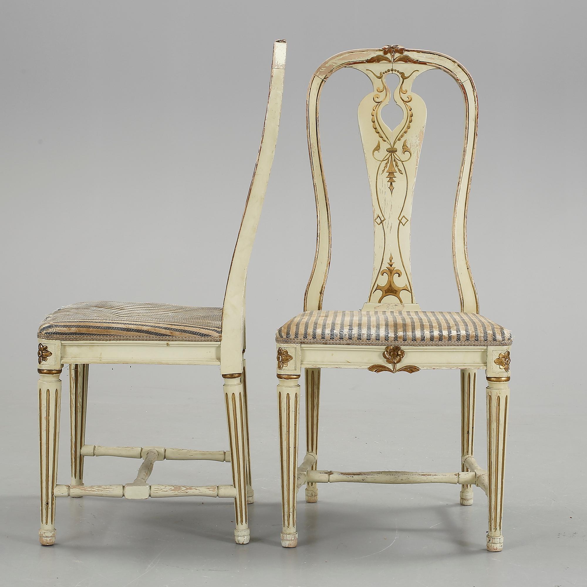 MATSALSSTOLAR, 8 st, 1900-tal.