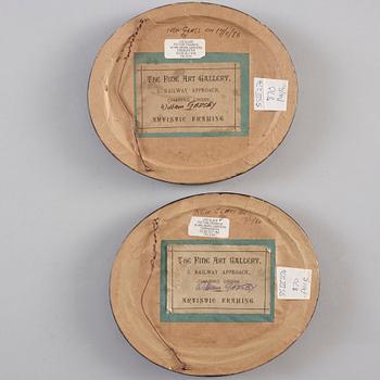 WILLIAM HIPPON GADSBY, 2 st, tillskrivna, akvareller.
