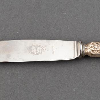 A silver cutlery, K Andersson, Stockholm 1900-1914. (37 pc).
