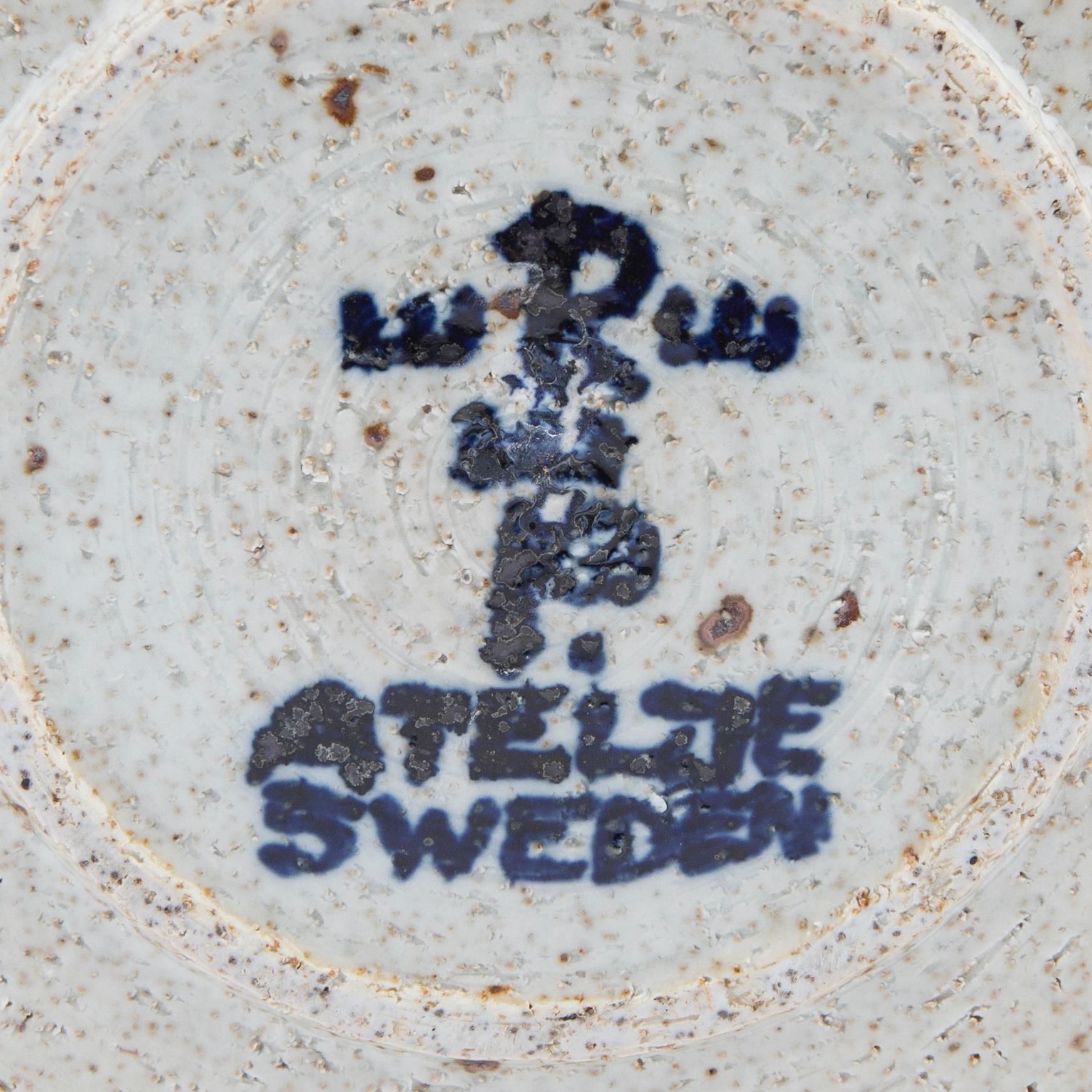 Inger Persson, a glazed stoneware signed vase and bowl from Rörstrand.