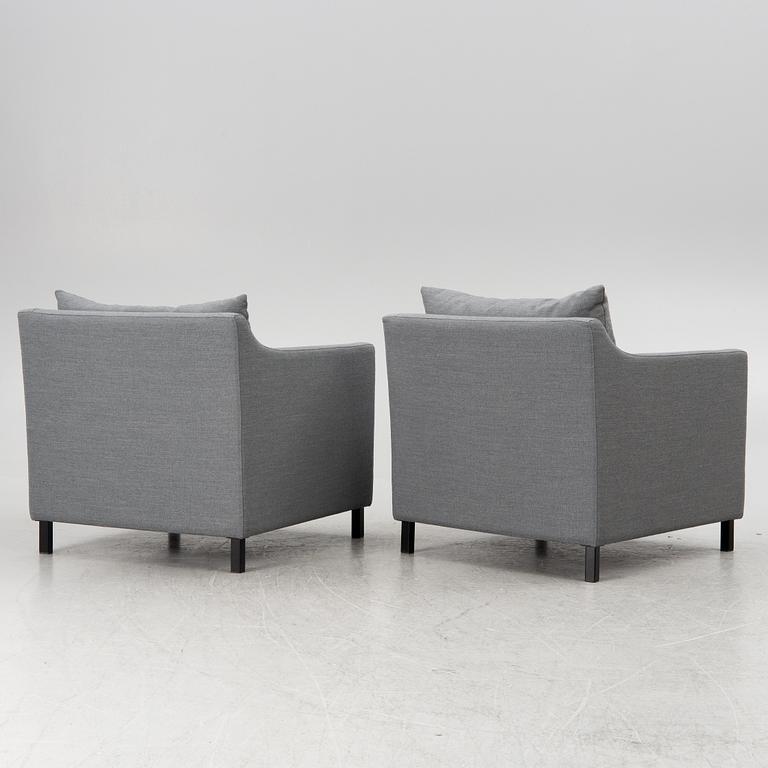 Armchairs, a pair, Slettvoll, Norway.
