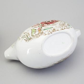 A nine piece earthenware service by Johnson Bros, England, second half of the 20th century.