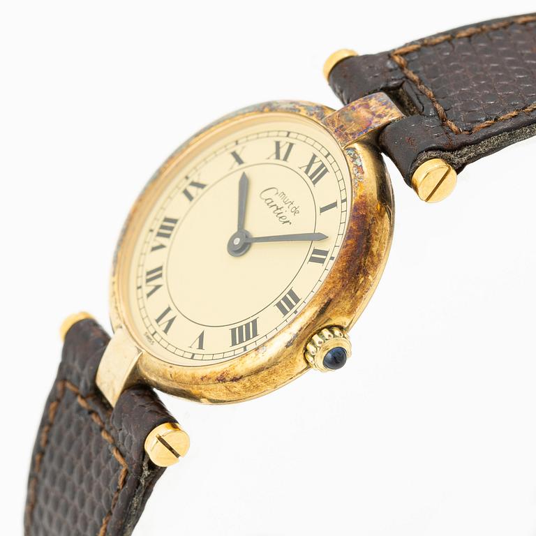 must de Cartier, Vendôme, wristwatch, 24 mm.