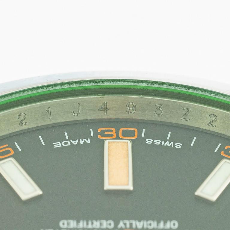 Rolex, Milgauss, armbandsur, 40 mm.