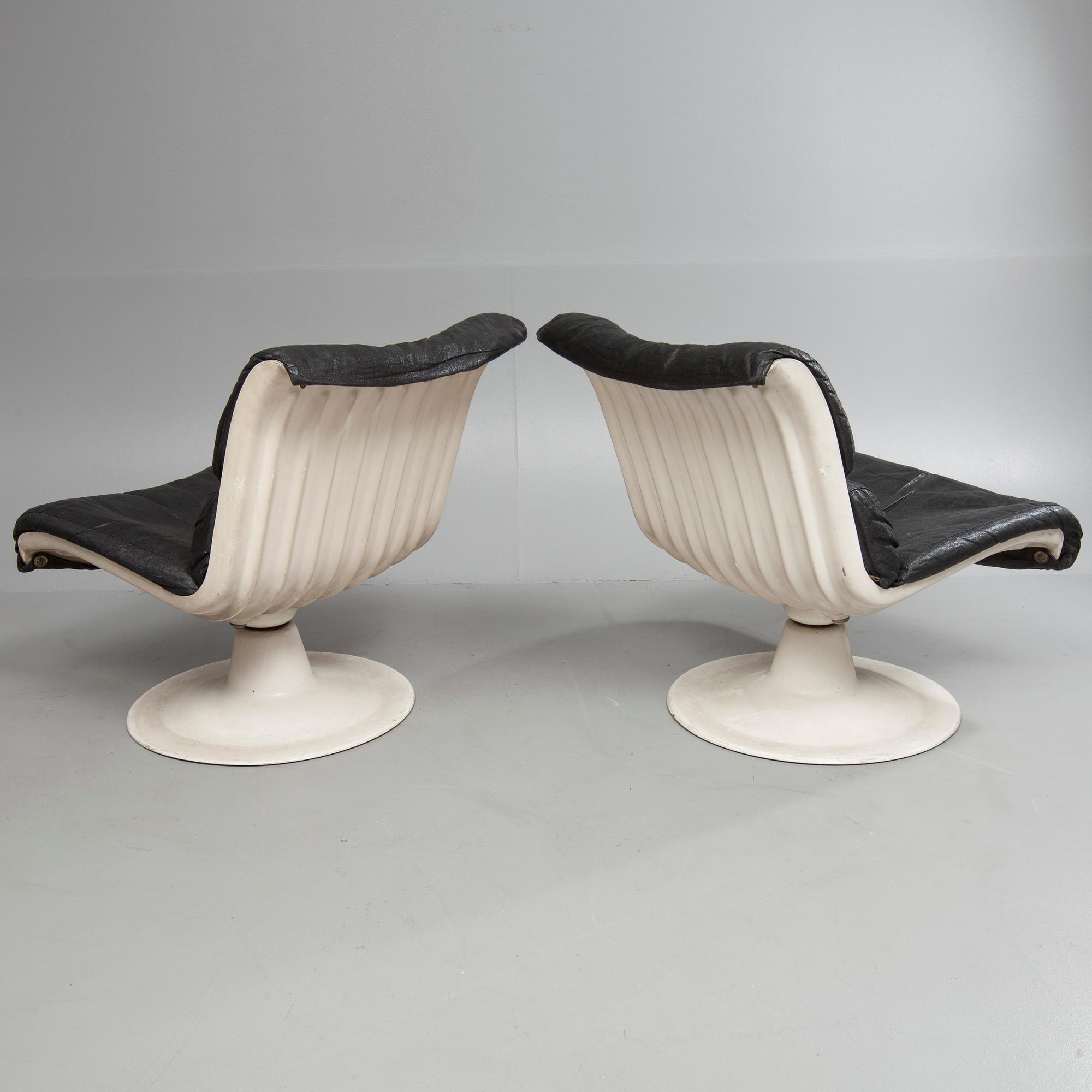FÅTÖLJER, ett par, Yrjö Kukkapuro, Haimi, 1960-70-tal.