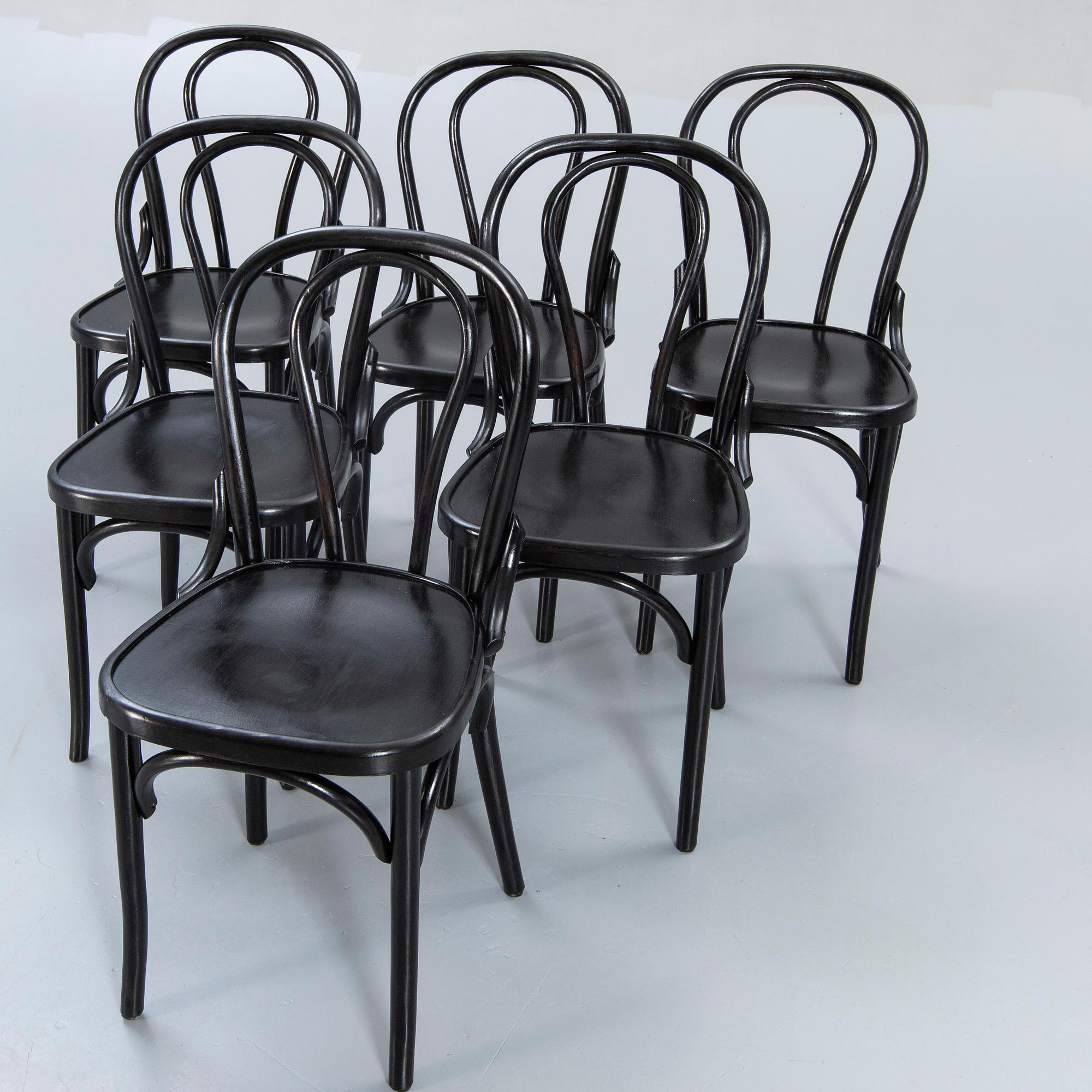 Chairs, 6 pcs, bentwood, 20th century.