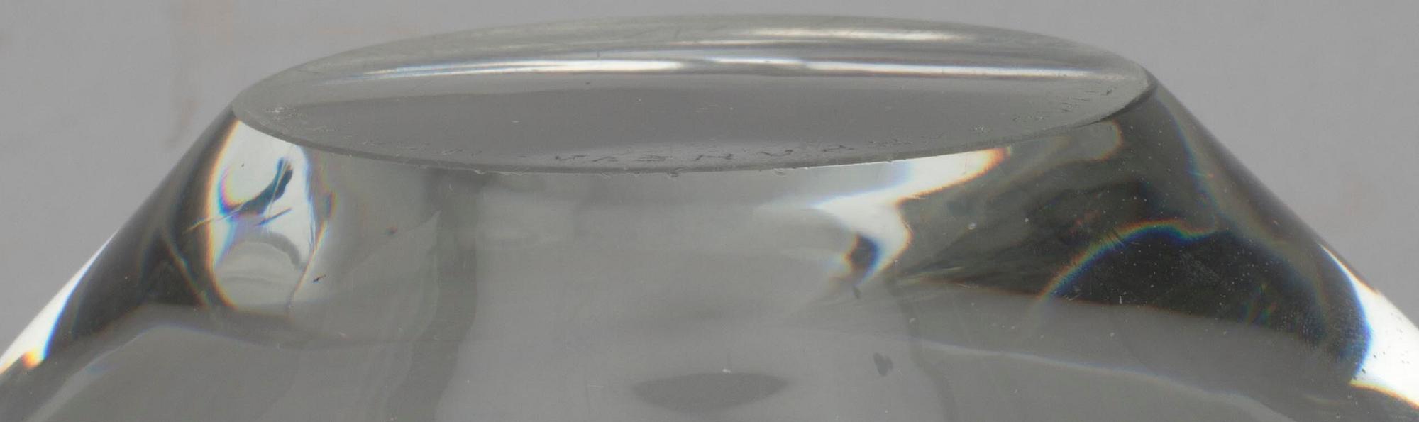 SKULPTUR, glas "Hjärta" signerad Timo Sarpaneva, Iittala -55.