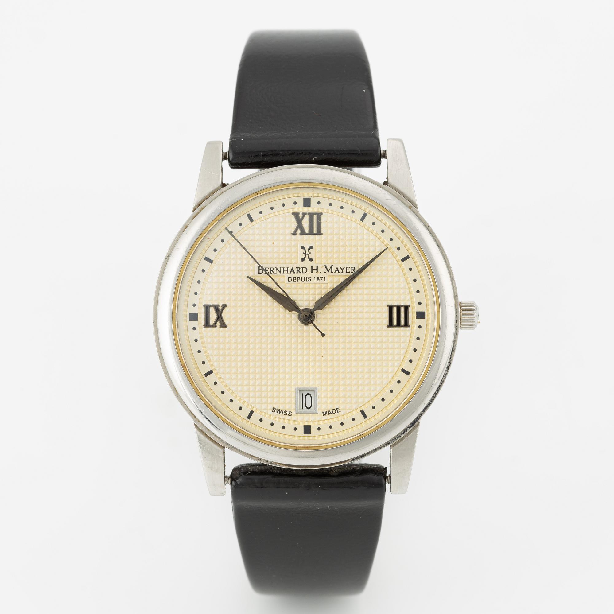 Bernhard H. Mayer, Ultra Slim - Series II, wristwatch, 37 mm.
