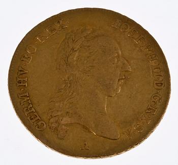 MYNT, guld, dukat, Wien 1787. Vikt 6 gram.