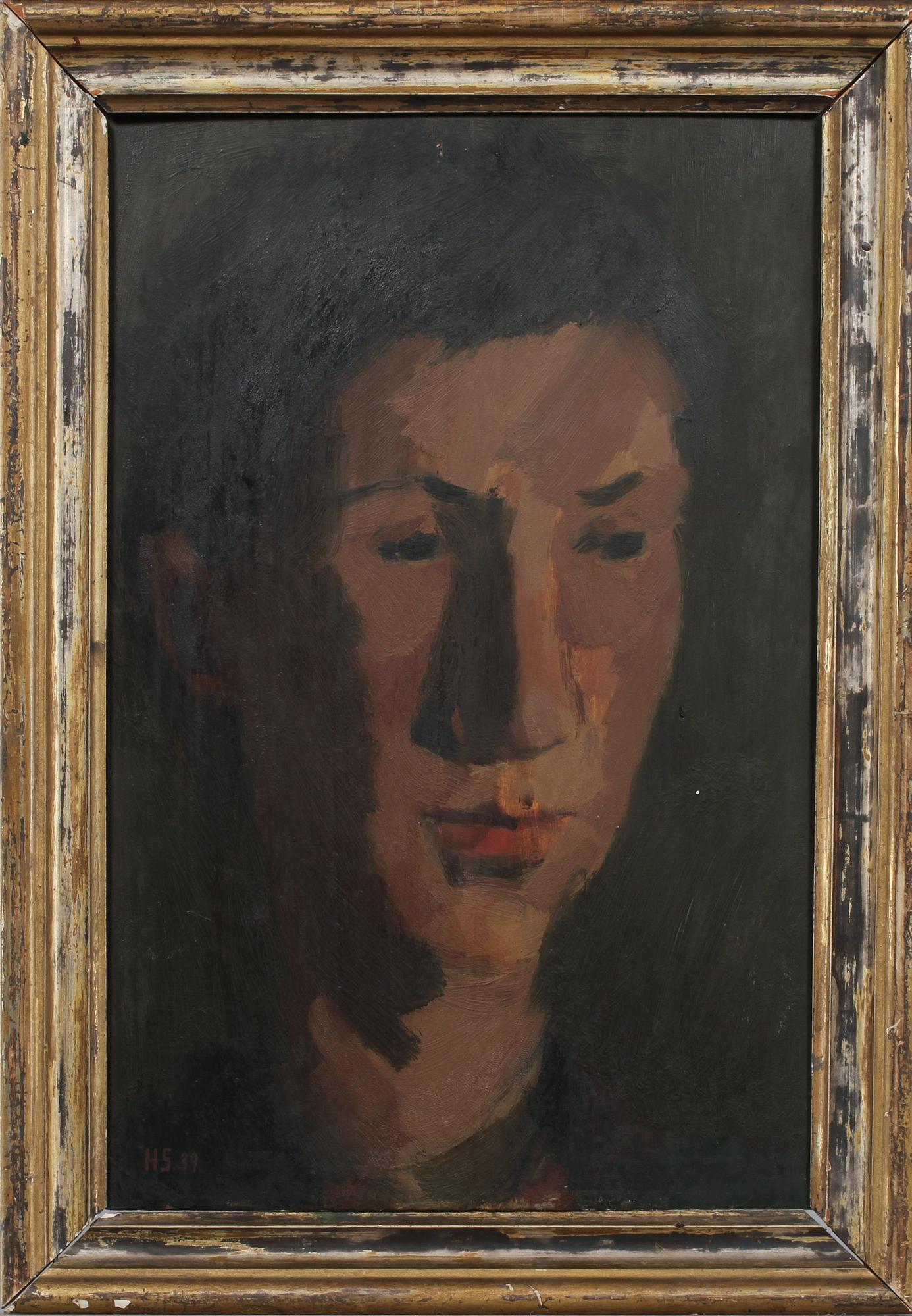 HUGO SIMSON, olja på pannå, signerad och daterad -39.