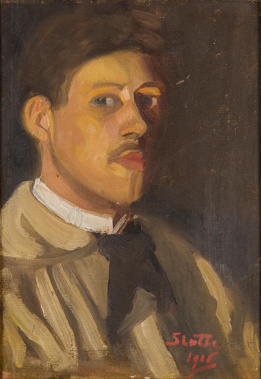 Arvid Slotte, Miesmuotokuva.