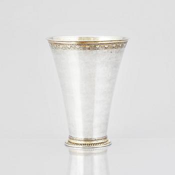 A silver beaker by Carl Beck (1717-1736), Stockholm 1732.
